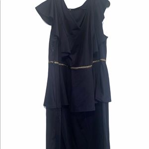 Dark blue pencil skirt dress